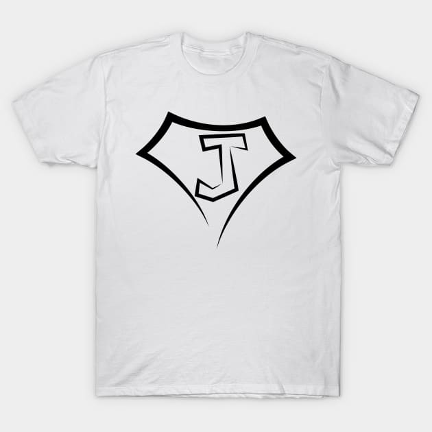 Super letter J T-Shirt by Florin Tenica